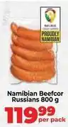 Food Lover's Market Beefcor russians offer