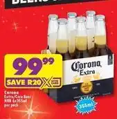 Shoprite Corona - extra/cero beer offer