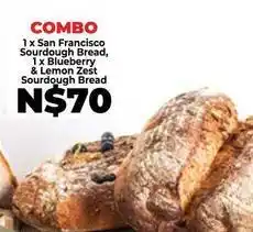 Food Lover's Market Zest - 1 x san francisco sourdough bread, 1 x blueberry & lemon sourdough bread offer
