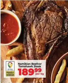 Food Lover's Market Namibian beefcor tomahawk steak offer