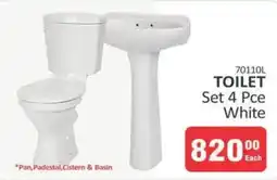 KitKat Cash and Carry TOILET Set 4 Pce White offer