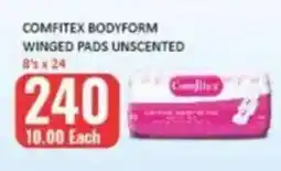 KitKat Cash and Carry Comfitex Bodyform Winged Pads Unscented offer
