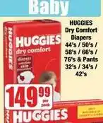 Boxer Huggies - dry comfort diapers offer