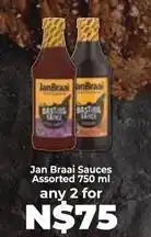 Food Lover's Market Jan braai sauces offer