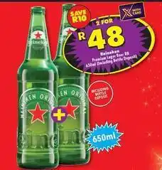 Shoprite Heineken - premium lager beer offer
