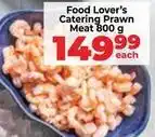 Food Lover's Market Catering prawn meat offer