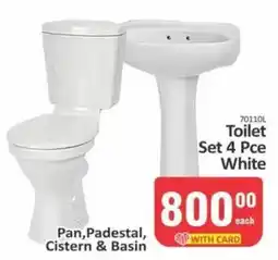 KitKat Cash and Carry Toilet Set 4 Pce White offer