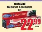 Boxer Toothbrush & toothpaste set offer