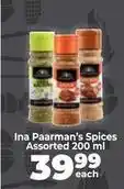 Food Lover's Market Ina paarmans spices offer