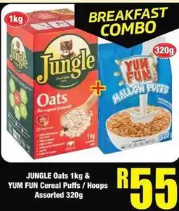 Boxer Jungle oats - jungle oats & yum fun mallow puffs offer