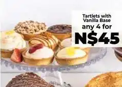 Food Lover's Market Tartlets with vanilla base offer