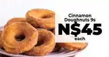 Food Lover's Market Cinnamon doughnuts offer