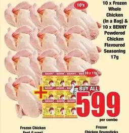 Boxer Frozen - whole chicken (in a bag) & powdered chicken flavoured seasoning offer