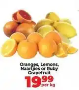 Food Lover's Market Oranges, lemons, naartjies or ruby grapefruit offer