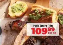 Food Lover's Market Pork spare ribs offer