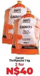 Food Lover's Market Lovers+ - carrot thriftpacks offer