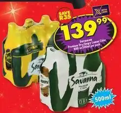 Shoprite Savanna - premium dry angry lemon cider offer