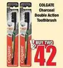 Boxer Colgate - charcoal double action toothbrush offer