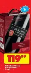 Shoprite Robertson winery - wine all variants offer