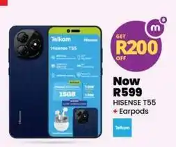 Shoprite Hisense - hisense t55 + earpods offer