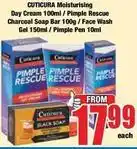 Boxer Moisturising day cream / pimple rescue charcoal soap bar / face wash gel / pimple pen offer