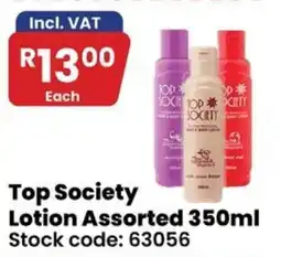 Africa Cash and Carry Top Society Lotion Assorted offer