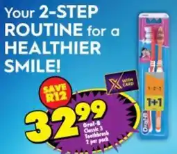 Shoprite Oral-B Classic 3 Toothbrush offer