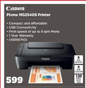 HiFi Corp Canon - Pixma MG2540S Printer offer