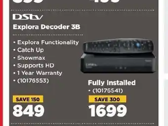 HiFi Corp DSTV Explora Decoder 3B 10176553 offer