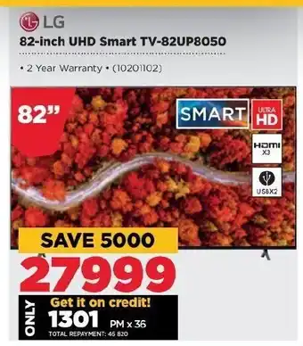 HiFi Corp LG - 82-inch UHD Smart TV-82UP8050 offer