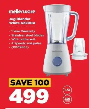HiFi Corp Mellerware - Jug Blender White 62200A offer