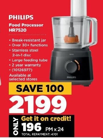 HiFi Corp Philips - Food Processor HR7520 offer