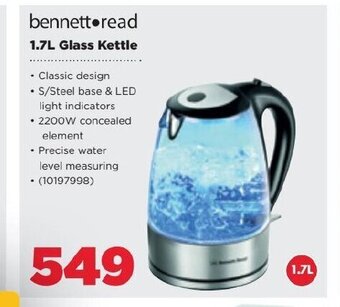 HiFi Corp Bennett Read - 1.7L Glass Kettle offer