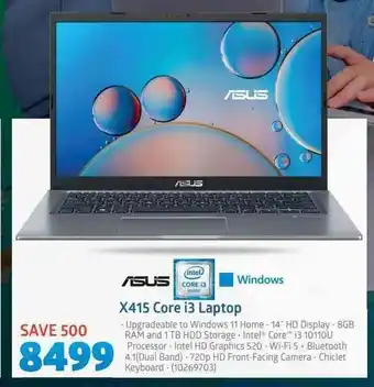 Incredible Connection Asus - X415 Core i3 Laptop offer