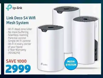 Incredible Connection Tp-Link Link Deco S4 Wifi Mesh System offer