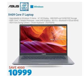 Incredible Connection Asus - X409 Core i7 Laptop offer