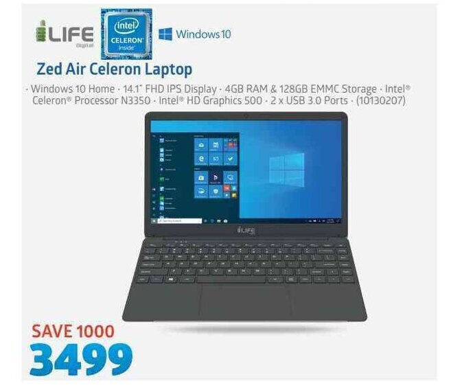 iLife Zed Air Celeron Laptop offer at Incredible Connection
