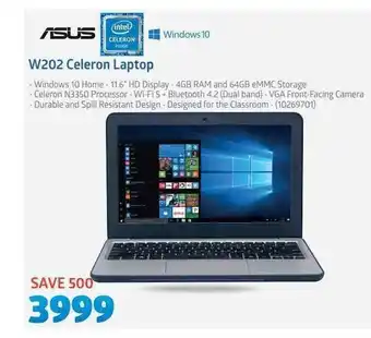 Incredible Connection Asus - W202 Celeron Laptop offer