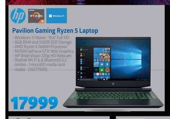 Incredible Connection Hp - Pavilion Gaming Ryzen 5 Laptop offer