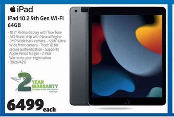 Incredible Connection iPad 10.2 9th Gen Wi-Fi 64GB offer