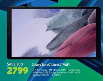 Incredible Connection Samsung - Galaxy Tab A7 Lite 8.7" WiFi offer