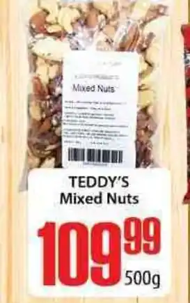 Elite Cash & Carry Teddy's Mixed Nuts 500g offer