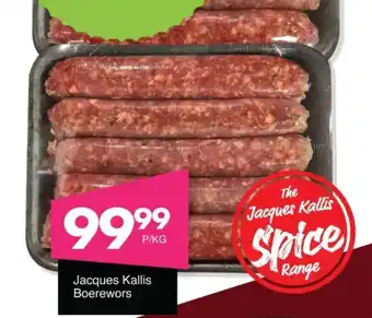Save Jacques Kallis Boerewors offer