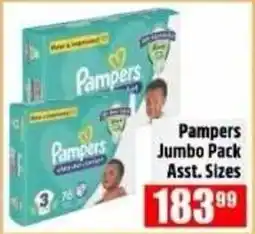 Devland Cash And Carry Pampers Jumbo Pack Assorted Sizes offer