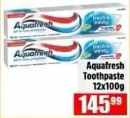 Devland Cash And Carry Aquafresh Toothpaste offer