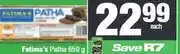 Spar Fatima's Foods Frozen Patha offer