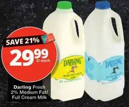 Checkers Darling Fresh 2% Medium Fat/Full Cream Milk offer