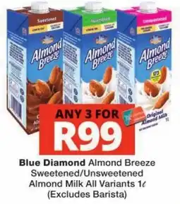 Checkers Blue Diamond Almond Breeze Almond Milk offer