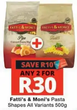 Checkers Fatti's & Moni's Pasta Shapes offer