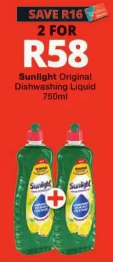 Checkers Sunlight Original Dishwashing Liquid offer